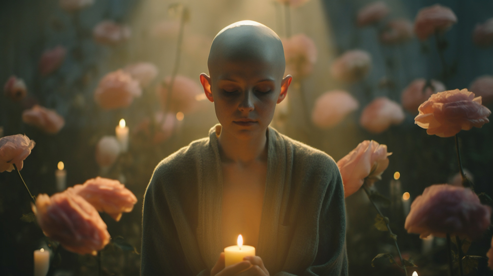 Spiritual healing offering emotional support in terminal cancer care