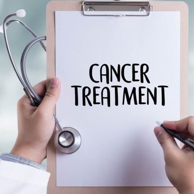 Cancer Treatment Written in White paper